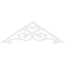 Ekena Millwork Pitch Hurley Architectural Grade PVC Gable Pediment, 60"W x 20"H x 1"P (8/12) GPP060X020X100HUR - alternate 5